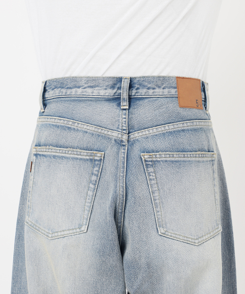 パンツ 5 1/2 TUCKBARREL DENIM スピック＆スパン Spick & Span 5 1/2 TUCKBARREL DENIM （サックス