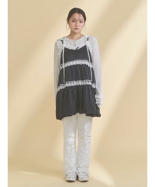 お得!大人気merryjenny ペティットフラワーベビードール♡ブラック♡♡ メリージェニー merry jenny Petitflowerベビードール （ブラック