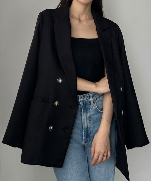 「Louere」 ジャケット SMALL グレー レディース_画像2