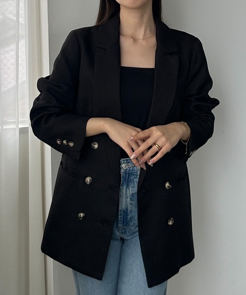 「Louere」 ジャケット SMALL グレー レディース_画像4