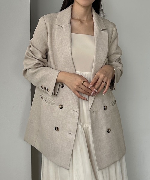 「Louere」 ジャケット SMALL グレー レディース_画像9