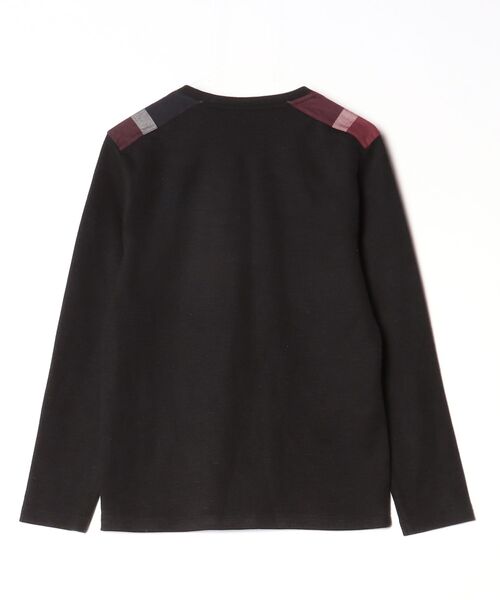 BLACK LABEL CRESTBRIDGE」 長袖Tシャツ M ブラック メンズ ブラック 