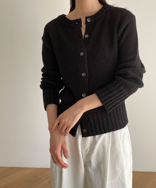 「CANAL JEAN」 「El mar」ニットカーディガン ONE SIZE オートミール レディース_画像7