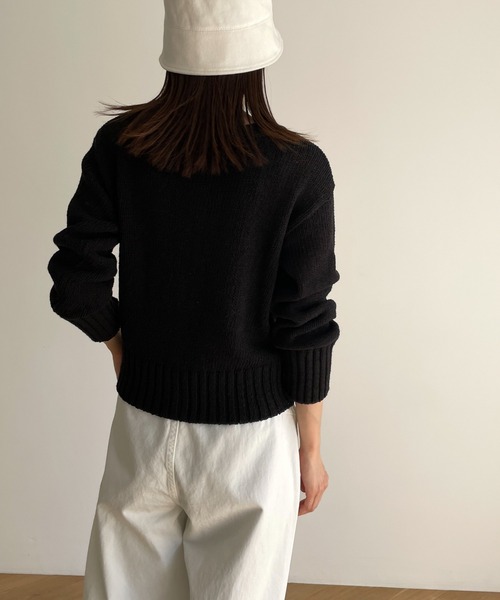 「CANAL JEAN」 「El mar」ニットカーディガン ONE SIZE オートミール レディース_画像8
