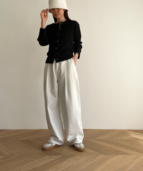 「CANAL JEAN」 「El mar」ニットカーディガン ONE SIZE オートミール レディース_画像9