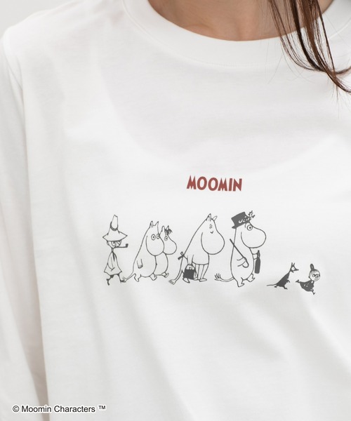 キャラクターTシャツ・パンツセット Honeys（ハニーズ） tシャツ ムーミン／長袖Tシャツ レディース