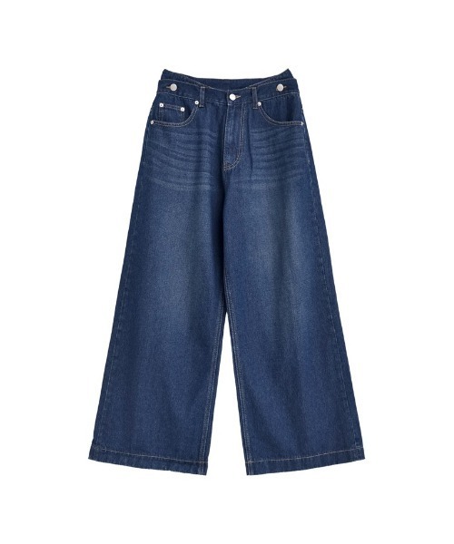 「Re:EDIT」 デニムパンツ MEDIUM ネイビー レディース_画像7
