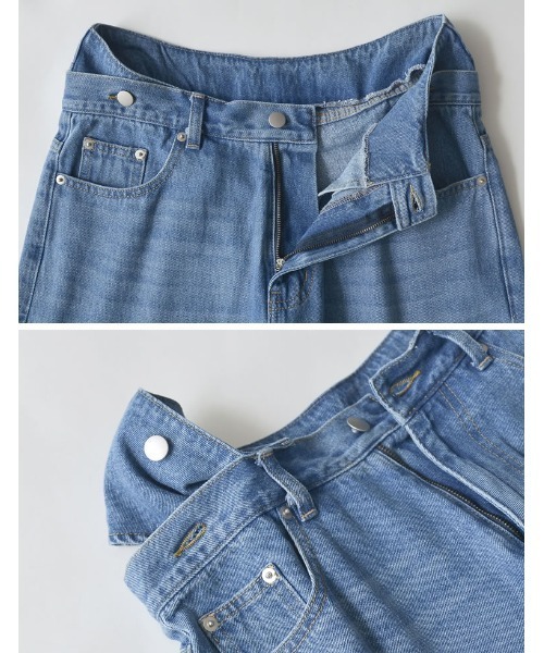 「Re:EDIT」 デニムパンツ MEDIUM ネイビー レディース_画像9