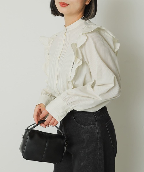 「SENSE OF PLACE by URBAN RESEARCH」 長袖ブラウス ONE ブルー系その他 レディース_画像9