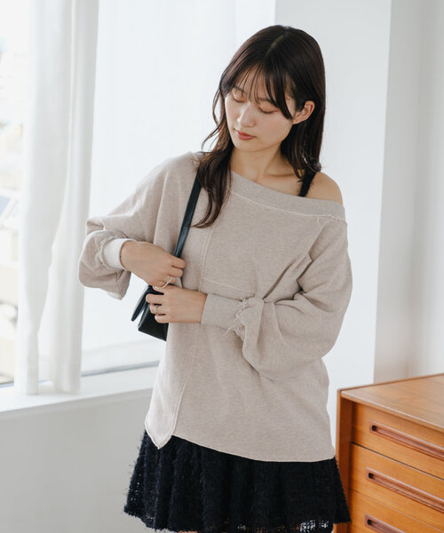 「Kastane」 スウェットカットソー SMALL アイボリー レディース_画像2