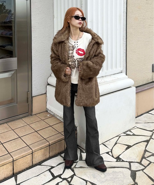 「sedacle girl」 スウェットカットソー FREE アイボリー レディース_画像6