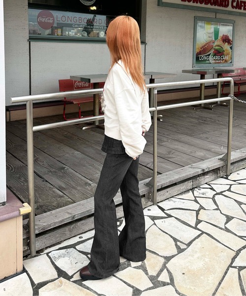 「sedacle girl」 スウェットカットソー FREE アイボリー レディース_画像9