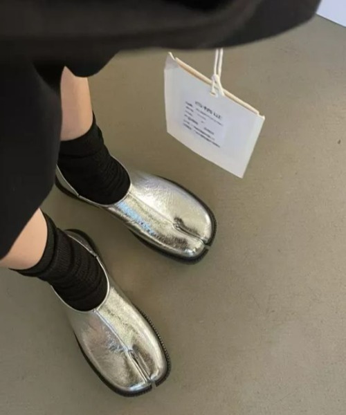「AMELY」 シューズ 39 シルバー レディース_画像7