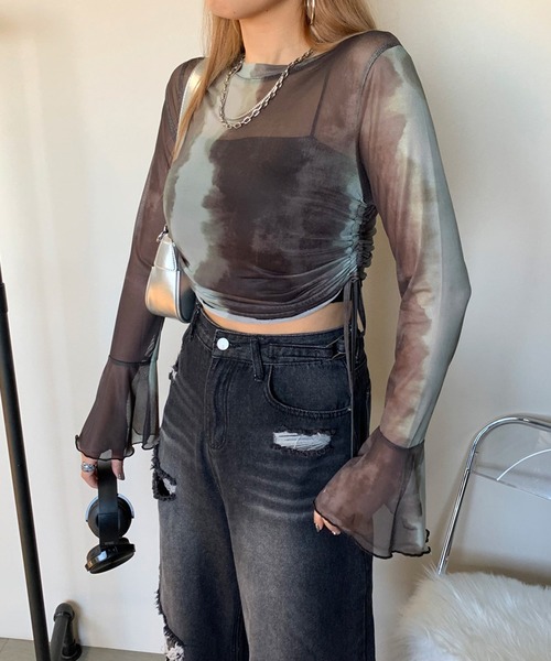 「non-hedge」 長袖カットソー FREE ブラック レディース_画像5