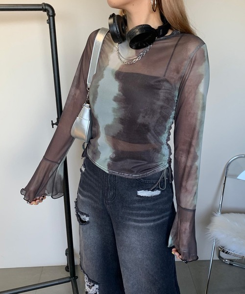 「non-hedge」 長袖カットソー FREE ブラック レディース_画像6