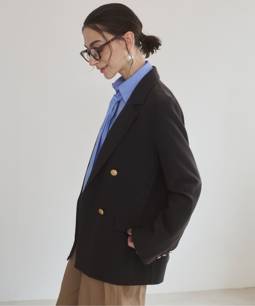 「ANGIE」 テーラードジャケット SMALL ダークグレー レディース_画像7