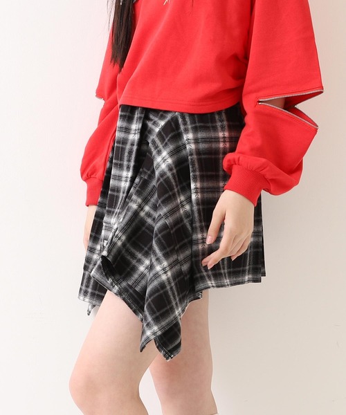 「ANAP GiRL」 「KIDS」ミニスカート S レッド キッズ_画像6