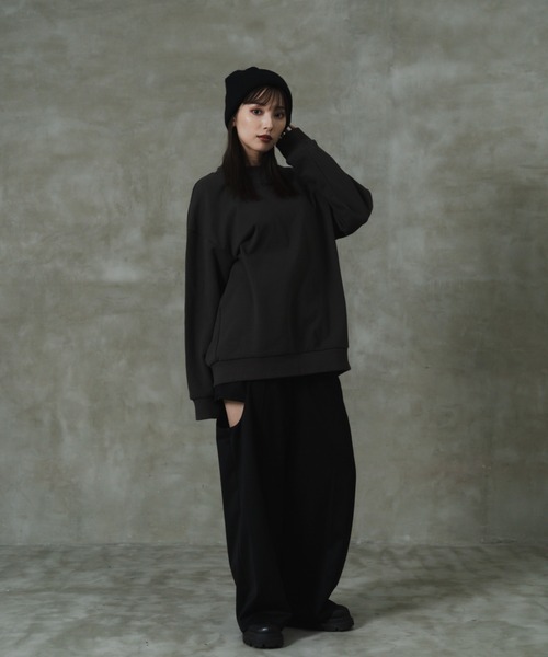 「LEANN MOMENT」 スウェットカットソー SMALL ブラック レディース_画像5