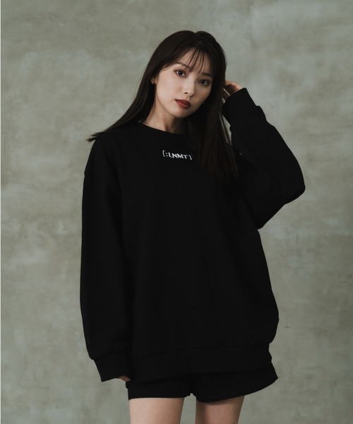 「LEANN MOMENT」 スウェットカットソー SMALL ブラック レディース_画像9