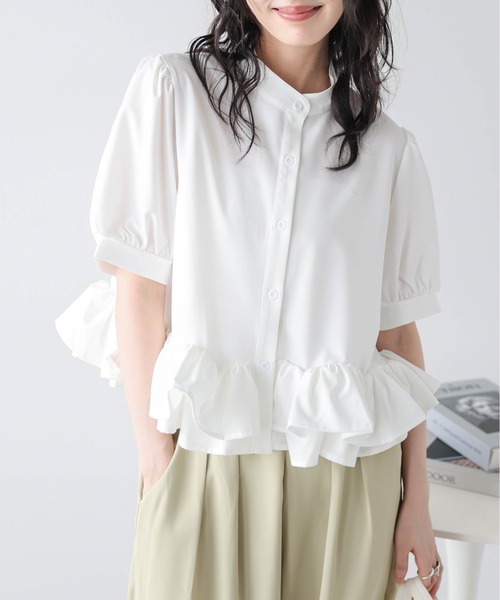 【suger BUTTER♡♡♡】 SUGAR BISKET（シュガービスケット） tシャツ ダブルフリル ブラウス