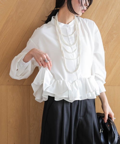 SUGAR BISKET シュガービスケット　フリルトップス　ピンク　新品 SUGAR BISKET（シュガービスケット） ブラウス シャツ フリル