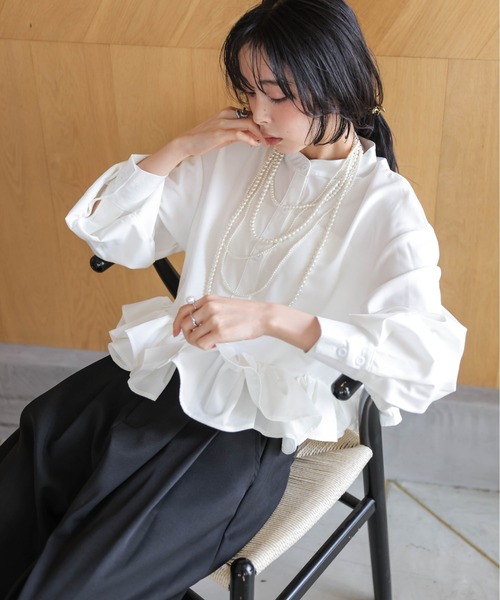SUGAR BISKET（シュガービスケット） tシャツ ダブルフリル ブラウス