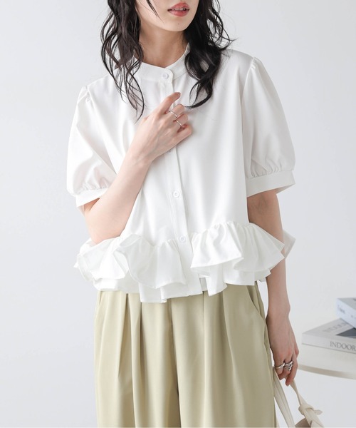 SUGAR BISKET シュガービスケット　フリルトップス　ピンク　新品 SUGAR BISKET｜シュガービスケットのトップス（ピンク/桃色系）通販