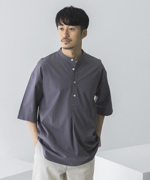 「THOMAS MASON」 半袖シャツ LARGE ブルー系その他 メンズ_画像2