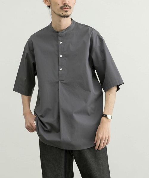 「THOMAS MASON」 半袖シャツ LARGE ブルー系その他 メンズ_画像3