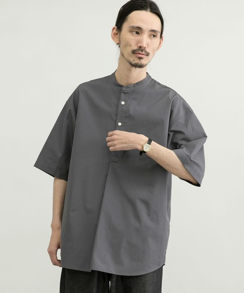 「THOMAS MASON」 半袖シャツ LARGE ブルー系その他 メンズ_画像8
