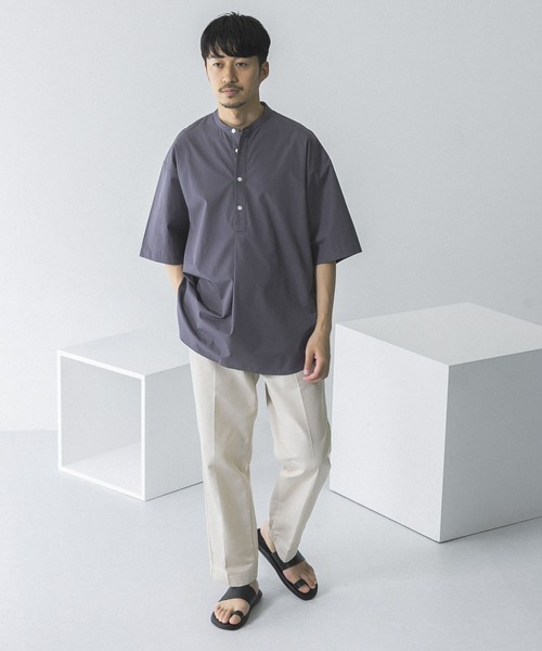 「THOMAS MASON」 半袖シャツ LARGE ブルー系その他 メンズ_画像9