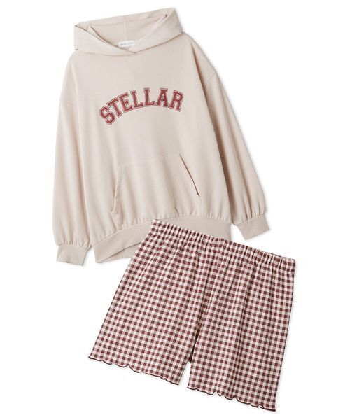 SNIDEL HOME パジャマ ルームウェア スウェット×ショートパンツセット