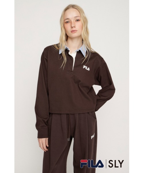 SLY（スライ） ポロシャツ ポロ FILA x SLY RUGGER SHIRT フィラスライ