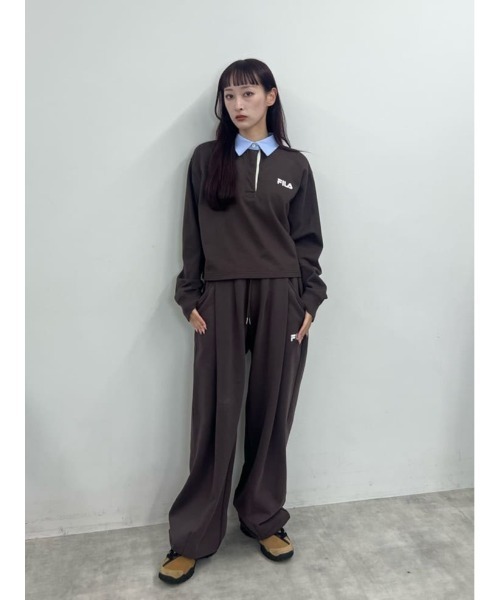 SLY（スライ） ポロシャツ ポロ FILA x SLY RUGGER SHIRT フィラスライ
