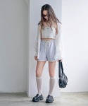 パンツ パイピングスウェットショートパンツ キ...の詳細画像2