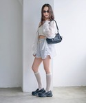 パンツ パイピングスウェットショートパンツ キ...の詳細画像3