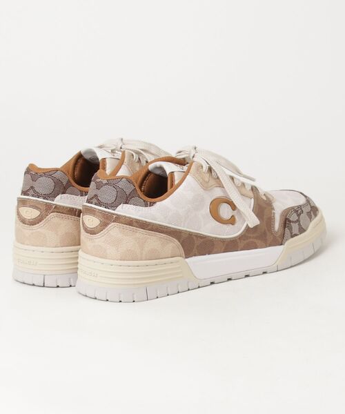 「COACH」 ローカットスニーカー 28.5cm ベージュ メンズの画像