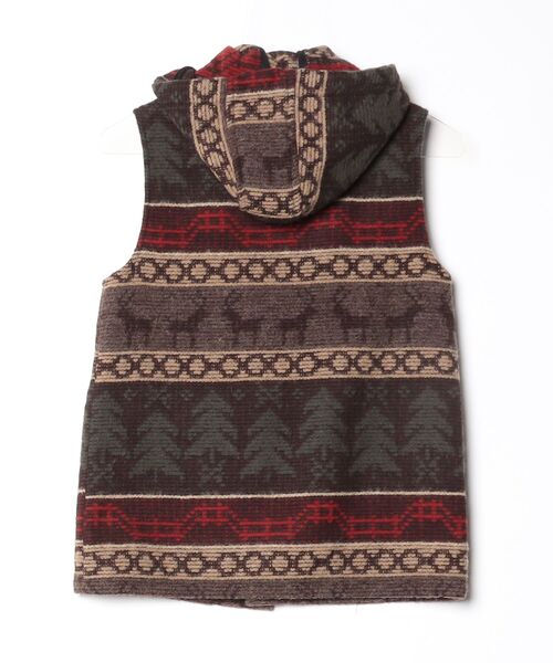 「Johnson Woolen Mills」 ベスト - ブラウン メンズ_画像2