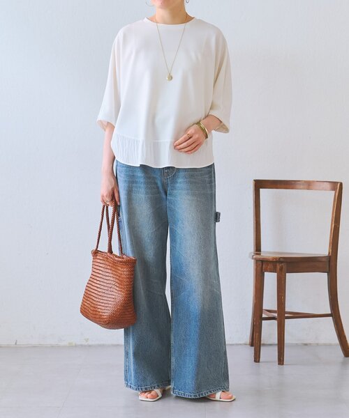 未使用 BEARDSLEY ビアズリー ラウンドヘムＴ BEARDSLEY（ビアズリー） tシャツ ラウンドヘムドルマンカットソー