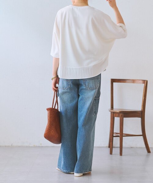 BEARDSLEY（ビアズリー） tシャツ ラウンドヘムドルマンカットソー
