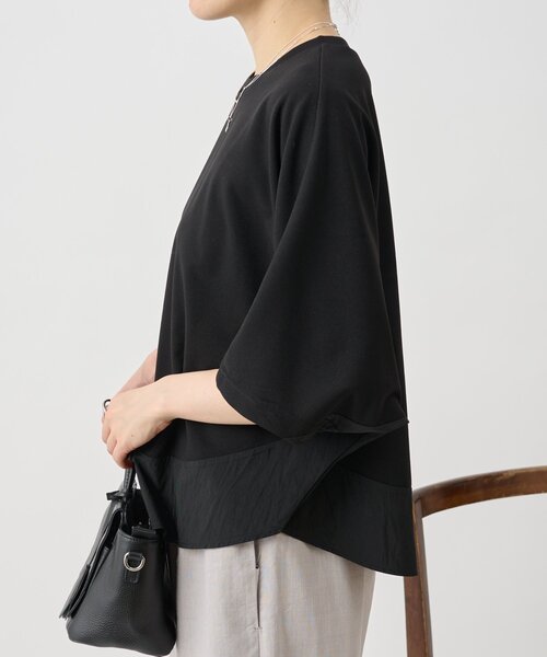 BEARDSLEY（ビアズリー） tシャツ ラウンドヘムドルマンカットソー
