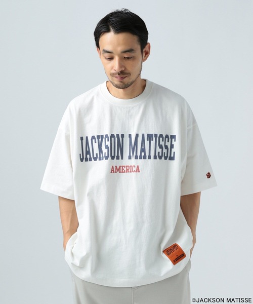 「JACKSON MATISSE」 半袖Tシャツ LARGE オフホワイト メンズ_画像3