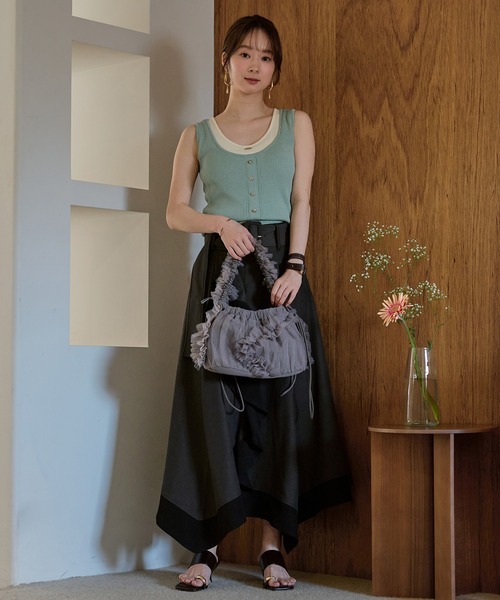 mideal（マイディール） タンクトップ ノースリーブ layered design