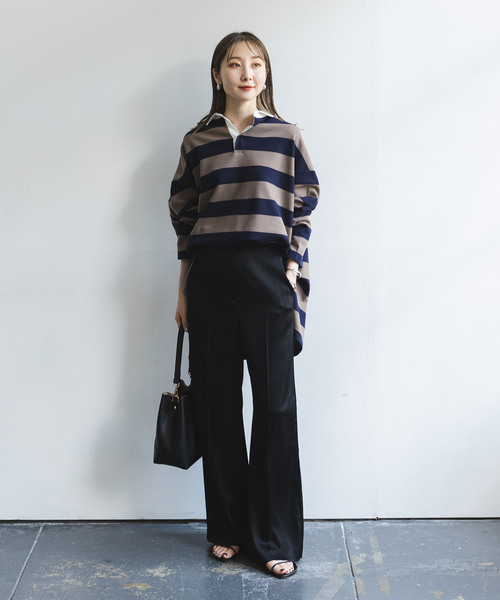 「NOBLE」 スラックス 38 ベージュ レディース_画像7