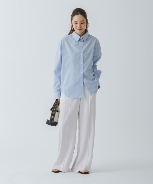 「NOBLE」 スラックス 38 ベージュ レディース_画像9