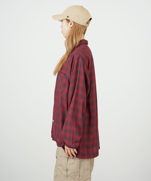 「REMI RELIEF」 長袖シャツ L レッド メンズの画像