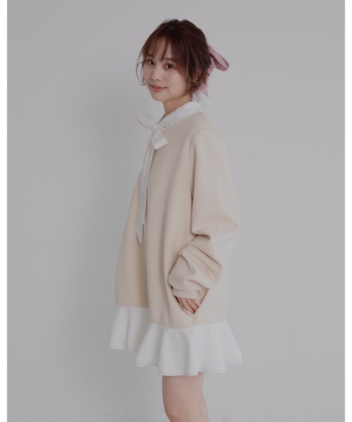 「JUMELLE」 長袖ワンピース FREE ブラック レディース_画像5