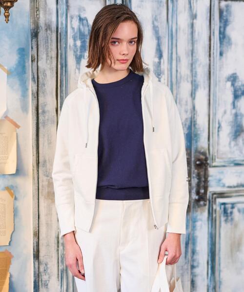 「DRESSTERIOR」 ジップアップパーカー 40 ブラック レディース_画像5