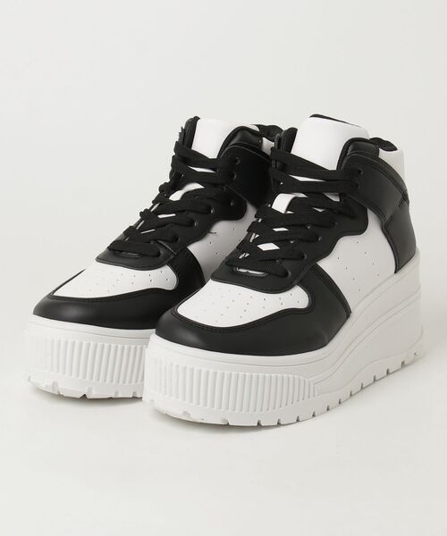 「LOVEHUNTER」 ハイカットスニーカー 44 ブラック×ブラック レディース_画像7