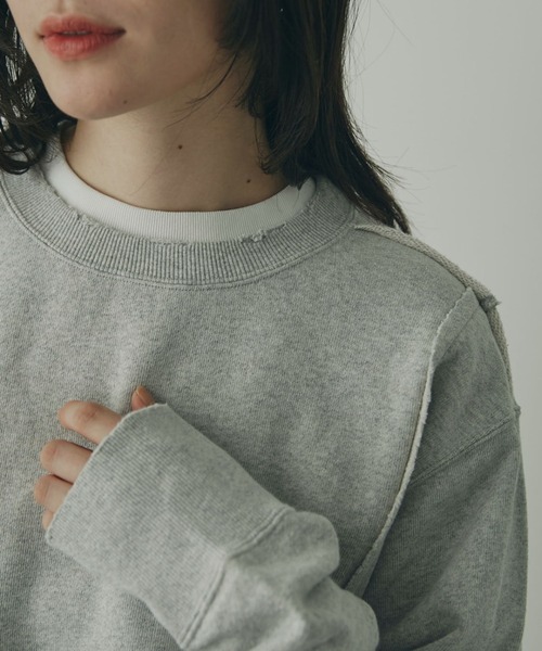 「mici」 スウェットカットソー ONE SIZE ブラック レディース_画像7